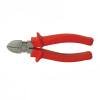 a pair of wire cutting pliers with red handles